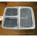 Takeaway Lebensmittelverpackungsbehälter Bento Lunch Box, Einzelfach Mahlzeitzubereitung Bento Box Großhandel Kunststoff Bento Lunch Box, Mahlzeitvorbereitung 3 Fach Lebensmittelbehälter